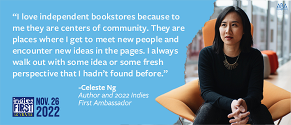 Statement about independent bookstores by Celeste NG