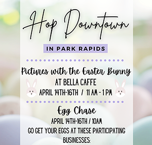 Hop Downtown in Park Rapids poster