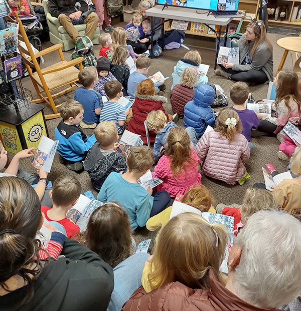 children at the PBS book reading event
