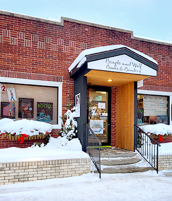 The shop in snow