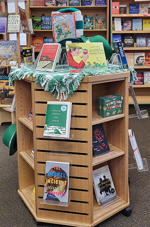 St. Patrick's Day books display