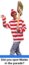 Waldo on parade